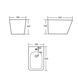 Биде подвесное Qtap Tern 520x350x330 мм, Stone grey QT17551303GSG SD00054293 фото 8