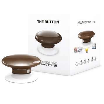 Кнопка управления Z-Wave Fibaro The Button brown - FGPB-101-7 Z-Wave 12783 11252/12783 фото