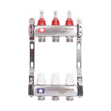 Колектор з витратомірами Thermo Alliance Standart 1" 3 виходи SD0043 SD00041502 фото