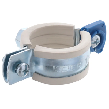 Хомут трубний оцинкований Koer KCB.10.G 1" (32-36) сірий (KR2786) KR2786 фото