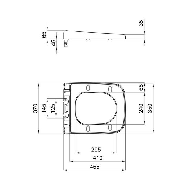 Сиденье для унитаза Qtap Gemini с микролифтом Slim QT25992614EW SD00049378 фото