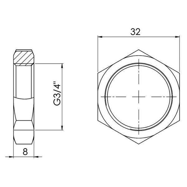 Контргайка SD Forte 3/4" SF35020 SD00002527 фото