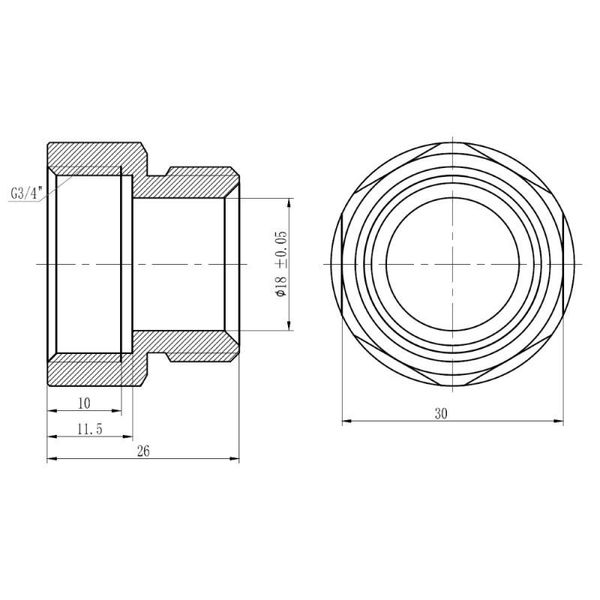 Муфта обтискна SD Forte 20х3/4" В SF171W2020 SD00031072 фото