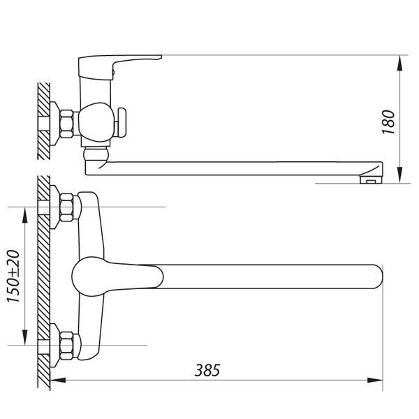 Смеситель для ванны Zerix ESV-A446 (ZX2928) ZX2928 фото