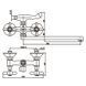 Смеситель для ванны Haiba Dominox 140 (HB0064) HB0064 фото 2
