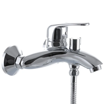 Смеситель для ванны Haiba Magic 009 с черной ручкой (HB0696) HB0696 фото