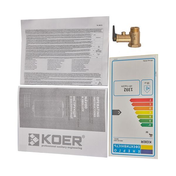 Водонагреватель "Цилиндр" Koer KWH.E02-50VD накопительный 50 л, сухой тен 1,6 kW (EK0108) EK0108 фото
