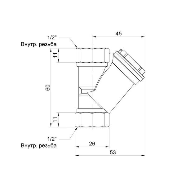 Фільтр SD Forte 1/2" для води SF124NW15 SD00021096 фото