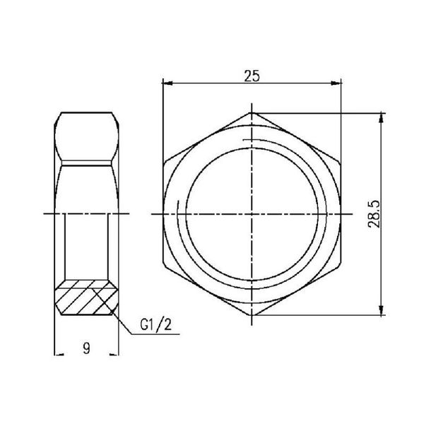 Контргайка SD Forte 1/2" SF35015 SD00002529 фото