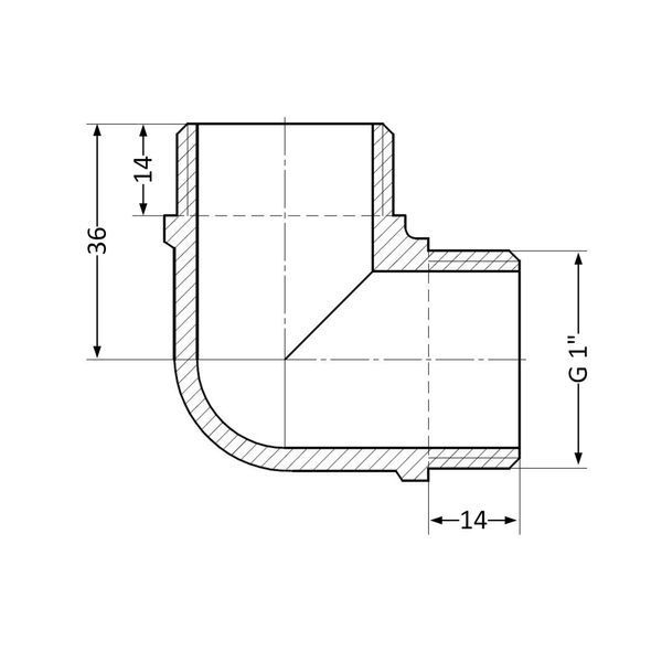 Кутик Thermo Alliance Standart 1" ЗР SD41925 SD00047874 фото