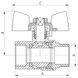 Кран шаровый СК 3/4" ГГБ art. 602 (SK0097) SK0097 фото 2
