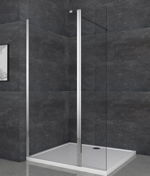 Душевая перегородка Koer SR SP03-30x200-TR-01 Walk-In (двиг. часть) прозрачное стекло Easy Clean 8мм, хром (KR5399) KR5399 фото