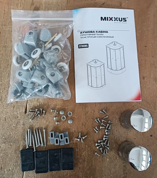 Бокс душевой с гидромассажем Mixxus STRONG SBH02-90x90x215-FB SATIN низкий поддон (MI6890) MI6890 фото