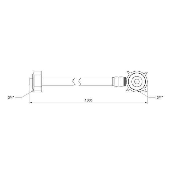 Шланг залив SD Plus для стиральной машины 100 см SD095W100 SD00004661 фото