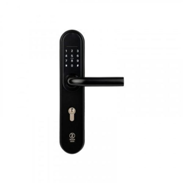 Розумний замок дверей SEVEN LOCK SL-7768B black SEVEN 15439-1 9002/15439 фото