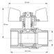 Кран шаровый Koer 3/4" ГШБ (KR.218.W) белый (KR0183) KR0183 фото 4