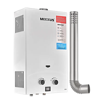 Газовая колонка Mixxus GWH-0710 BASIC TURBO WHITE турбированная 10 л/мин (WH0028) WH0028 фото