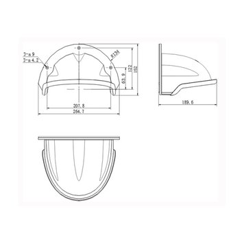 Козирок Hikvision DS-1250ZJ Hikvision 1892 3120/1892 фото