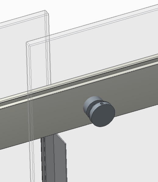Боковая стенка для кабины Koer SR SW01-90x200-TR-07 прозрачное стекло Easy Clean 8мм, графит (KR5382) KR5382 фото