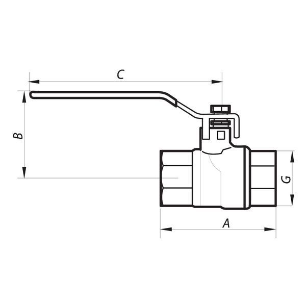 Кран шаровый 1/2" ГГР (NF.611) Nolf (NF3010) NF3010 фото