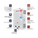 Газова колонка Mixxus GWH-0710 BASIC TURBO WHITE турбована 10 л/хв (WH0028) WH0028 фото 7