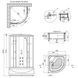 Гидромассажный бокс Lidz Tani SBM90x90.SAT.HIGH.FR, стекло Frost 4 мм SD00039864 фото 13
