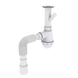 Сифон для кухни Zerix SK-01-B 1 1/2"x40 с литым выпуском и отводом для стиральной машины (ZX4951) ZX4951 фото 1