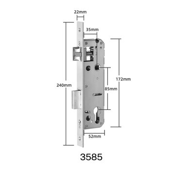 Розумний дверний замок біометричний SEVEN LOCK SL-7761BF EN silver SEVEN 15513 6730/15513 фото