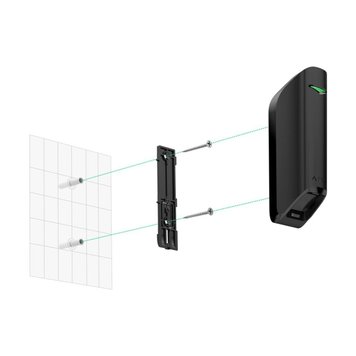 Кріпильна панель SmartBracket для MotionProtect Curtain чорна Ajax Black (SmartBracket) 13670/13997 фото