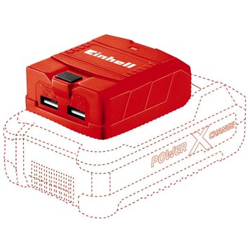 Зарядний пристрій Einhell TE-CP 18 Li USB-Solo Red (4514120) 49606/49172 фото