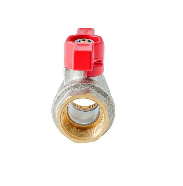 Кран кульовий ГГМ KOER EXTREME KE.217-20 - 3/4" FF ручка "метелик" червона (KR5757) KR5757 фото
