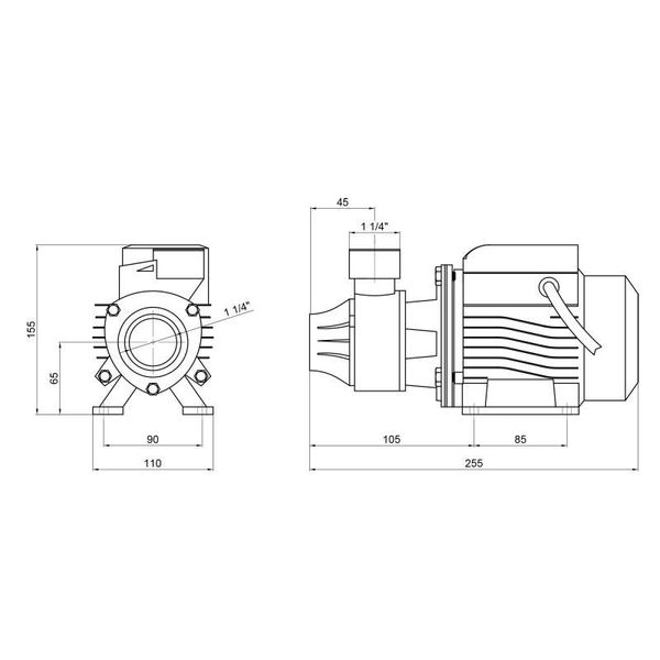 Насос поверхневий вихровий Thermo Alliance QBm60 0,37 кВт SD00046833 фото