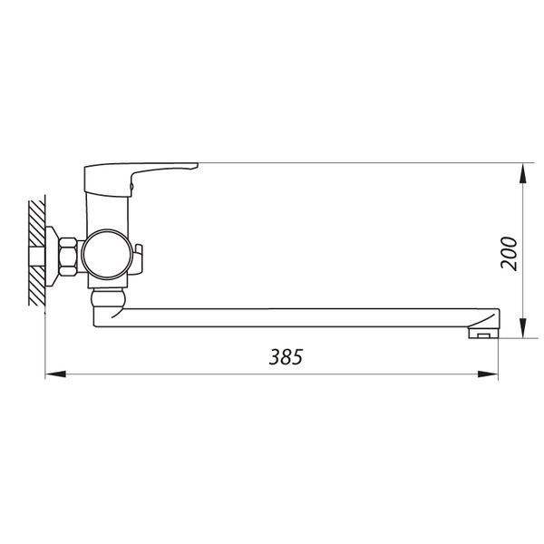 Смеситель для ванны Zerix FIV A439 (ZX2927) ZX2927 фото