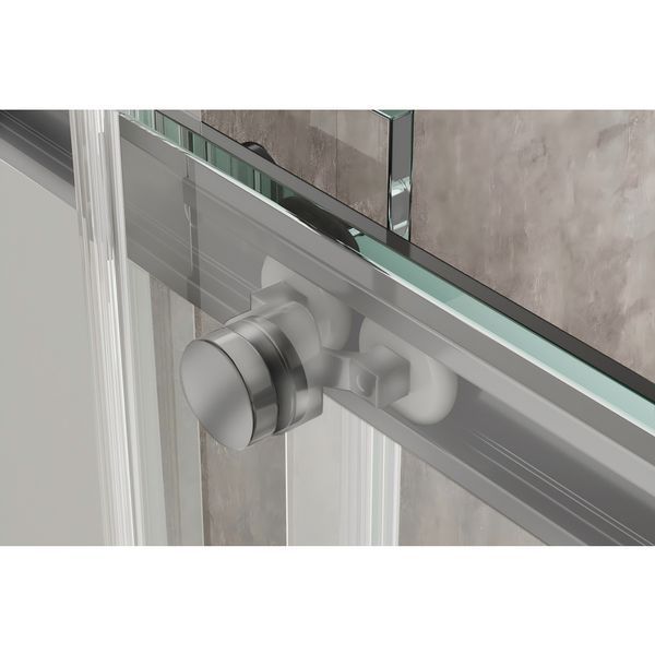 Душова кабіна без піддону KOER SR SC03-90x90x200-TR-02 прозоре скло EASY CLEAN 6мм SS COLOR (KR5680) KR5680 фото