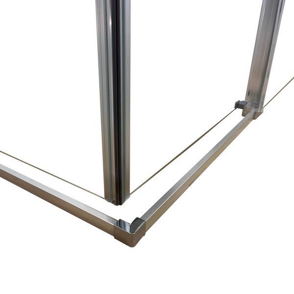 Душова кабіна без піддону KOER SR SC03-90x90x200-TR-02 прозоре скло EASY CLEAN 6мм SS COLOR (KR5680) KR5680 фото