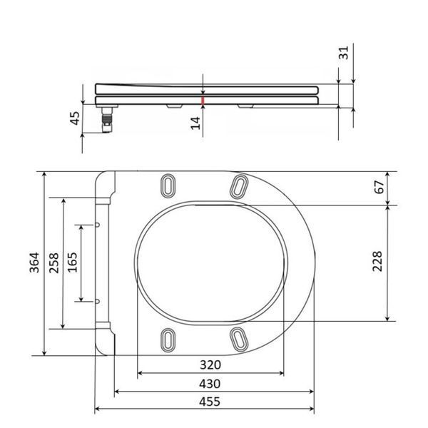 Сиденье для унитаза Qtap (Taurus 520) 455x365x38 мм, White, с микролифтом, Slim Duroplast, Quick Release QTSC179W49384 SD00055508 фото