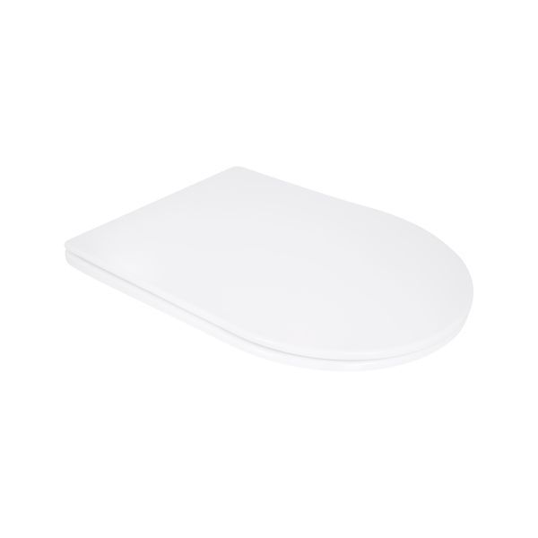 Сиденье для унитаза Qtap (Taurus 520) 455x365x38 мм, White, с микролифтом, Slim Duroplast, Quick Release QTSC179W49384 SD00055508 фото