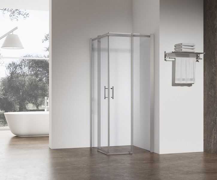 Душова кабіна без піддону KOER SR SC03-90x90x200-TR-02 прозоре скло EASY CLEAN 6мм SS COLOR (KR5680) KR5680 фото