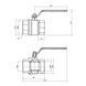 Кран шаровой Thermo Alliance Standart 2" ВР для газа (рычаг) SD600NG50PN40 SD00021346 фото 5
