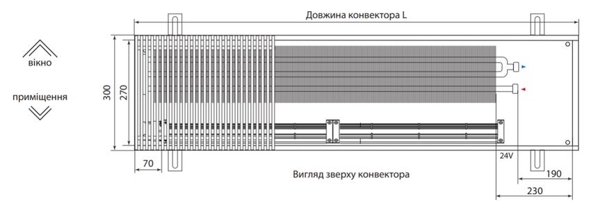 Внутрішній конвектор Fancoil з примусовою конвекцією FCF.3.90.300 1428598900 фото