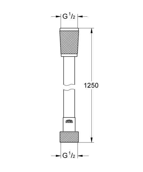 Душовий шланг 1250 Grohe Silverflex (28362000) 28362000 фото