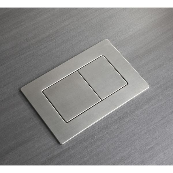 Панель смыва Koer KT-0612-02 240x160x10mm из нержавеющей стали, кнопка квадратная SUS304 (KR6120) KR6120 фото
