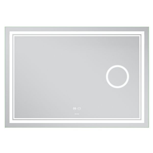 Зеркало Mixxus Premium QUADRO MR20-100x70 с Led Touch, Anti-fog, димером, регулятором яркости, линзой (MP6622) MP6622 фото