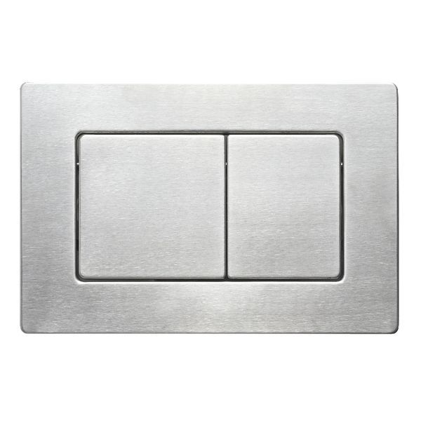 Панель смыва Koer KT-0612-02 240x160x10mm из нержавеющей стали, кнопка квадратная SUS304 (KR6120) KR6120 фото