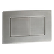 Панель смыва Koer KT-0612-02 240x160x10mm из нержавеющей стали, кнопка квадратная SUS304 (KR6120) KR6120 фото 1