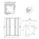Душевая кабина Lidz Latwa SC80x80.SAT.LOW.GR, стекло тон. 4 мм + Lidz Душевой поддон KAPIELKA ST80x80x14 SD00051438 фото 12