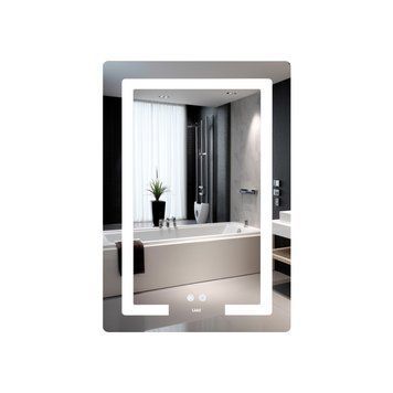 Зеркало Lidz Kubis (KU2) 600х800 с LED-подсветкой Touch, с антизапотеванием, с диммером, рег. яркости LD78LF937608048449 SD00054573 фото