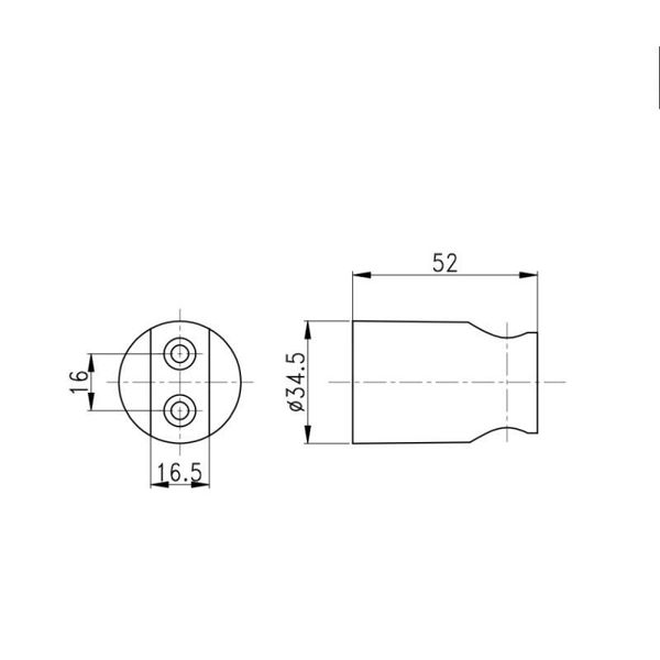 Тримач для ручного душу Qtap Spojecti округлий QTCRMA030 Chrome SD00035715 фото