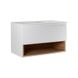 Тумба підвісна Qtap Robin 800х480х470 White/Whitish oak зі стільницею QT1379TPH8001WWO SD00045865 фото 1