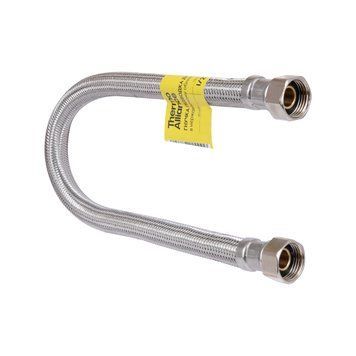 Шланг Forte для воды D10, 60 см, нержавеющая оплетка 1/2"x1/2" ВВ TAF384W60 Thermo Alliance SD00054821 фото
